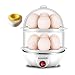 Egg Cooker,350W Electric Egg Maker,White Egg Steamer,Egg Boiler,14 Egg Capacity Egg Cooker With Automatic Shut Off，Egg cooker with Free Gift Egg Piercer