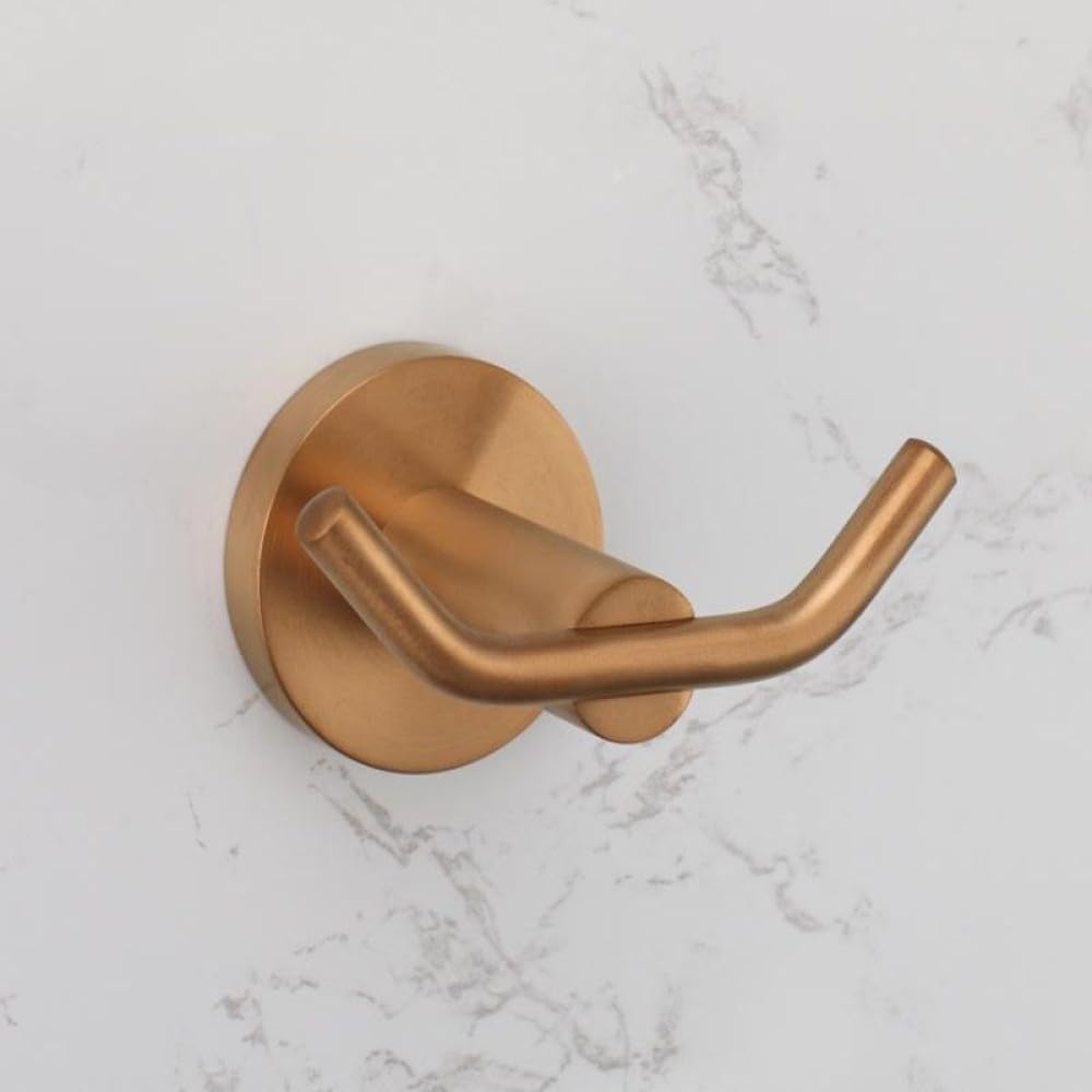 Porte-serviettes en acier inoxydable et accessoires chic de salle de bain