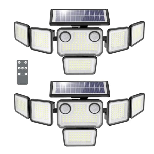 6000LM Solar Motion Flood Lights (2 Pack)