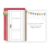 FSSDAS New Apartment Card, New Home Card, Funny Housewarming Gifts New Home for Women Men, Housewarming cards for Friends, Congratulations on Having a New House Cards