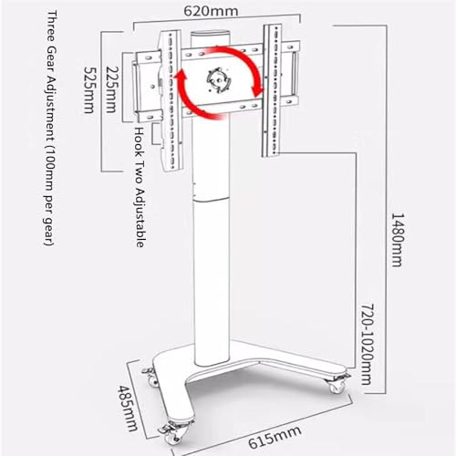 Soporte Móvil para TV 32-60 pulgadas Altura Ajustable miniatura 2