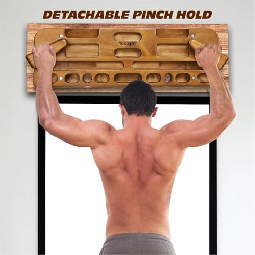 Image of Yes4All Rock Climbing Hangboard for Strengthening Fingers, Hands, and Wrists