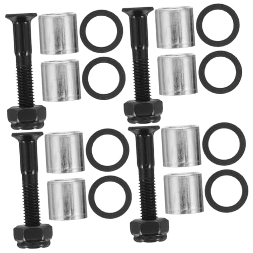 Toddmomy 1set Skateboard Spacer Bridge Bolts Sockets Washers Fixing Kit for Secure Skateboard Assembly Easy Installation Disassembly Tools