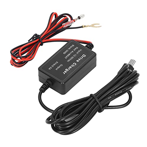 Juego de Cableado de Cámara de Salpicadero, Seguro de Usar, Operación Conveniente, Cargador de Cámara de Salpicadero de Coche, Cable de Alimentación para Cámara de Espejo(MINI)