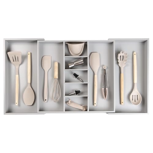 Adjustable Kitchen Drawer Organizer for Utensils