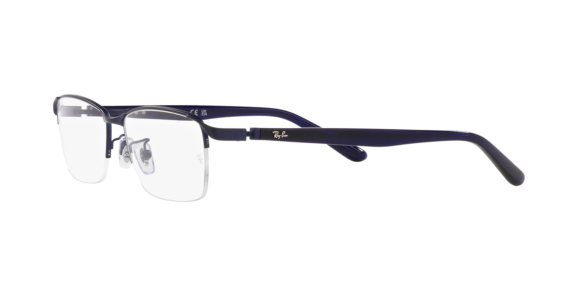 Ray-Ban Męskie prostokątne oprawki na okulary korekcyjne Rx6501d