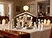 Nativity Set Indoor – 15 Pieces Christmas Nativity Scene Set with Manger, LED Star, Angel with Gloria Banner, Wooden Style Nativity Sets & Figures for Kids and Family Holiday Christmas Décor