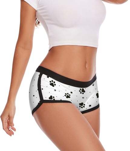Image of Aueyan Womens Boyshorts Panties Stretchy Boxer Briefs Novelty Lounge Sleep Shorts