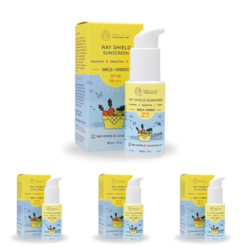 Image of Little Rituals Baby Sunscreen for Kids 0-15 Yrs SPF 50 PA++++ Organic & Natural Lotion, UVA UVB IR, Blue Light, Wifi Radiation, Protection, Hypoallergenic, SWISS Tech, Daily Use Sunblock - 50gm