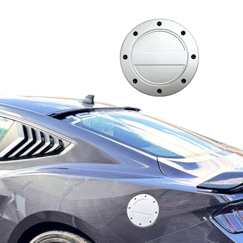 JSD Modern Style Fuel Replacement Door for Ford Mustang 2024 2025 All Models (Silver)