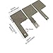 3 Pack Metal​ Sintered Sponge Filter Plates - High Precision Fine Filtration for Industrial Applications