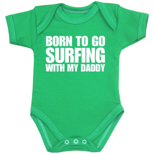 Image of BabyPrem Baby Born to Go surfing with Daddy Bodysuit Clothes Vest NB-12m