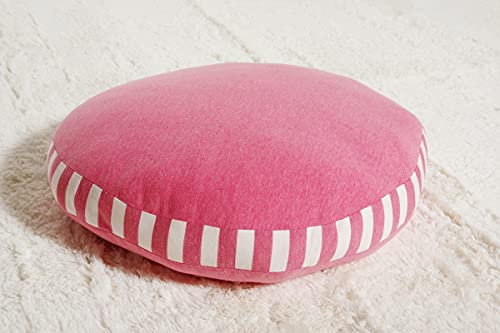 イケヒコ クッション フロア マイクロファイバー 無地 ピンク 約50R×5cm 9294059