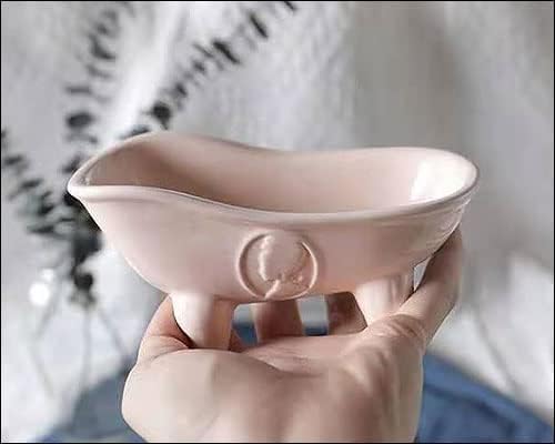 michiko　イタリア製 真鍮/陶器製 ソープディッシュ&タンブラー Amazon｜ハンドソープ置き 陶器 バスタブ型 ソープディッシュ 石鹸置き