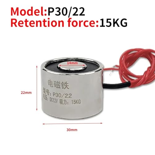 Aimant électrique de levage P30/22 mini solénoïde 6V avec ventouse 1 pièce