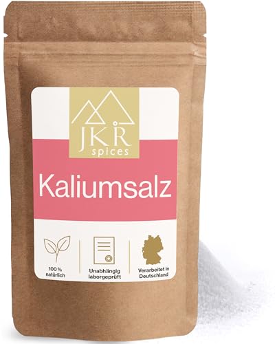 JKR Spices Kaliumsalz Mischung 900g mit 35% Kaliumchlorid & 0 3% Magnesiumchlorid CO-neutral verpackt natriumarmes salz Kalium trägt zur Aufrechterhaltung eines normalen Blutdrucks bei