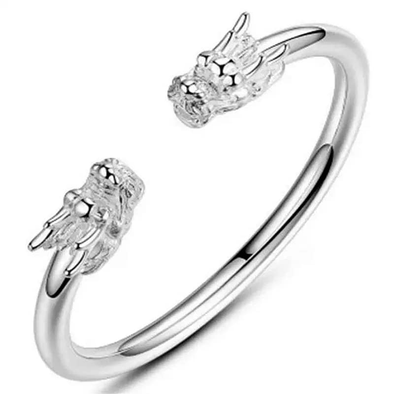 HLTYGWX Schmuck 925 Silber Armreif Doppelarmband Schmuck Geschenkschmuck
