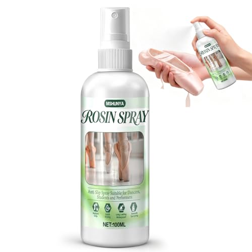 Mshunya 3.38 Oz Rosin Spray Spray Rosin for Dancers Rosin Spray for Dance Shoes Enhance Grip Maintain Flexibility and Elevate Your Dance Experience for Dancers Students and Performers