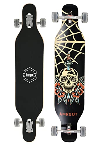 Longborads Skateboards 42 Inches Complete Drop Down Through Deck Cruise Professional Longboard By Wiisham (42) #TOP1
