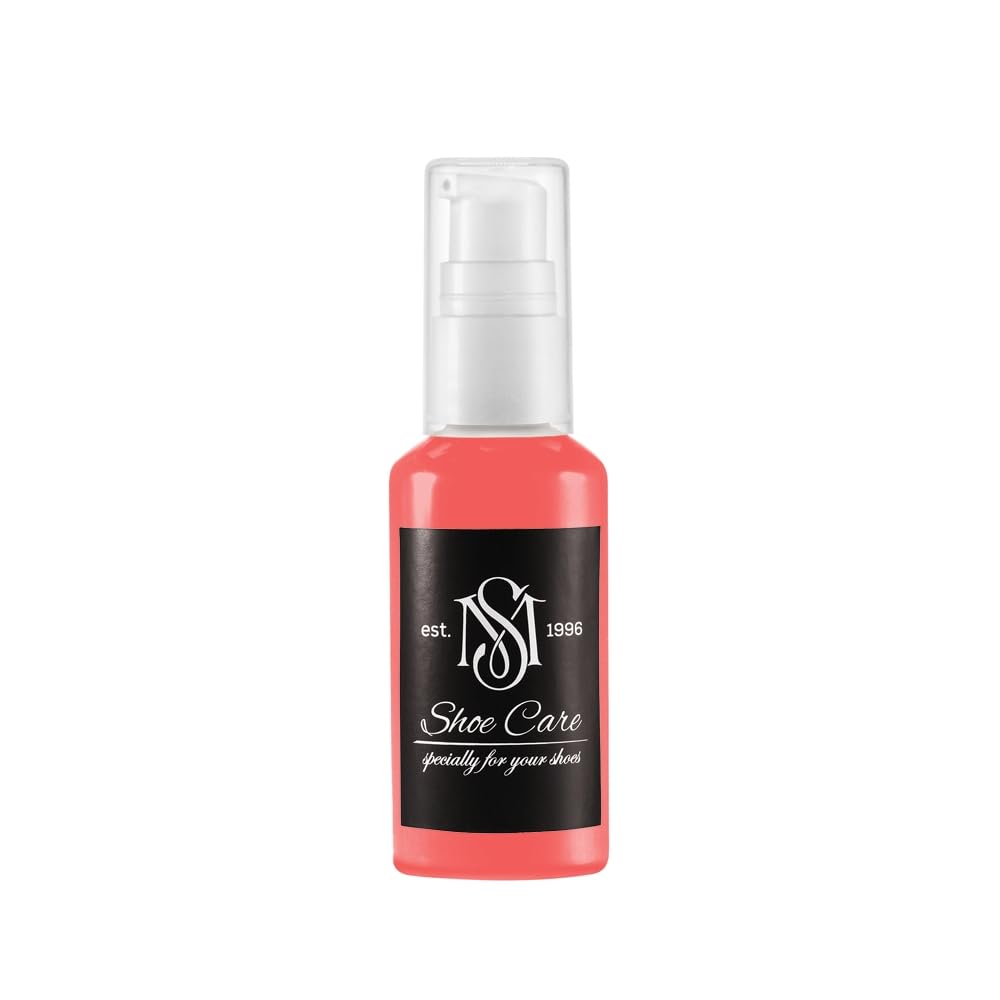 Baume pour cuir pour rénover la couleur rouge corail des chaussures ternies
