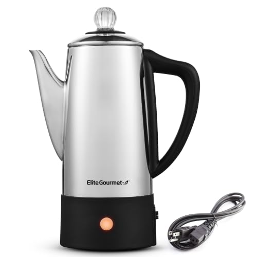 Cafetière électrique Elite Gourmet 6 tasses, 1000W, brassage rapide