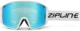 Zipline KLIK Ski Goggles - No Fog Magnetic Lenses, Double Cylindrical Polycarbonate, Adjustable Vent, Magnetic Lens System