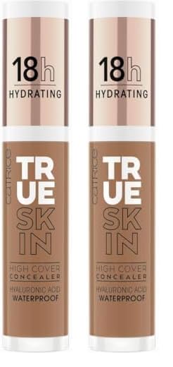 Catrice Corrector True Skin de alta cobertura (090 | Cool Espresso) | Impermeable y ligero para un aspecto mate suave | Con ácido hialurónico y dura hasta 18 horas | Vegano, libre de crueldad animal