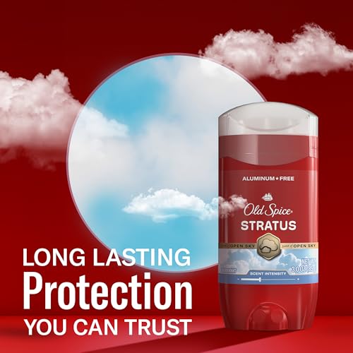 Image of Old Spice Aluminum Free Deodorant for Men, 24 /7 Odor Protection, 24 /7 Signature Scent & Lasting Freshness, Goes on Clean, Stratus with Pineapple, Fresh Air, & Vanilla Scent, 3.0 oz (Pack of 12)