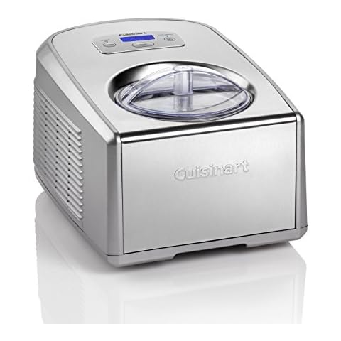 Cuisinart Ice Cream and Gelato Maker | Makes Ice Cream, Gelato, Sorbet, Frozen Yoghurt in 40 Minutes | No Need to Pre-Freeze Bowl | Stainless Steel | ICE100BCU Cover