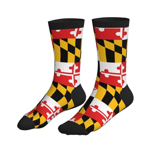 Cartoon Boston Terriers Bulldog Athletic Crew Cushion Socks For Running Workout Wicking Cushion Mid-Calf Socks3