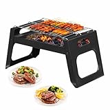 Churrasqueiras portáteis a carvão, churrasqueira dobrável, churrasqueira para acampamento ao ar livre, churrasqueiras, cozinhar, acampamento, caminhadas, piqueniques, viagem, jardim, festa na praia