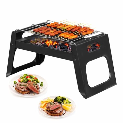 Portable Charcoal Grills,Foldable Small Grill, BBQ Grill for Outdoor Camping