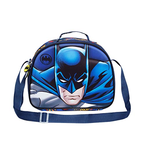 DC Comics Batman Rage Saco de porta-moedas, 3D, azul, 25,5 x 20 cm, azul, Saco de porta-amostras 3D Rage