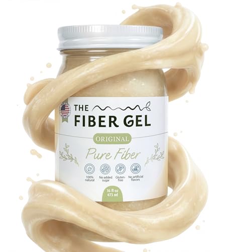 The Fiber Gel High Dietary Fiber Prebiotic Gel Formula — 100% Natural & Clean Label — Plant-Based Psyllium Husk & Inulin Complex — Keto Friendly, Vegan, No Added Sugar — Original, 16 oz