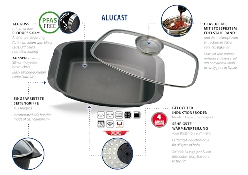 Alucast Rostiera 32 Cm Alluminio Pressofuso - 2