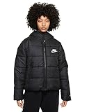 nike jacke damen grau Kapuzenjacke Nike Women\'s W NSW TF RPL Classic HD JKT Jacket, Black/Black/White, L