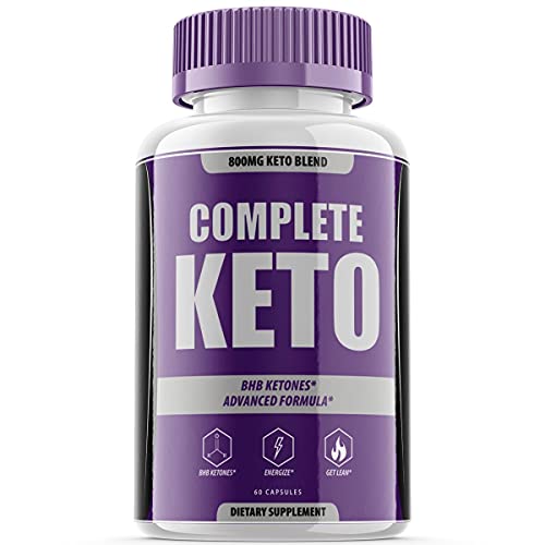 Complete Keto Pills 800mg, Keto Complete Diet Pills Capsules BHB Supplement, Complete Ketogenic Diet for Beginners, BHB Ketones Slim Pills for Energy, Focus - Exogenous Ketones for Men Women (1 Pack)