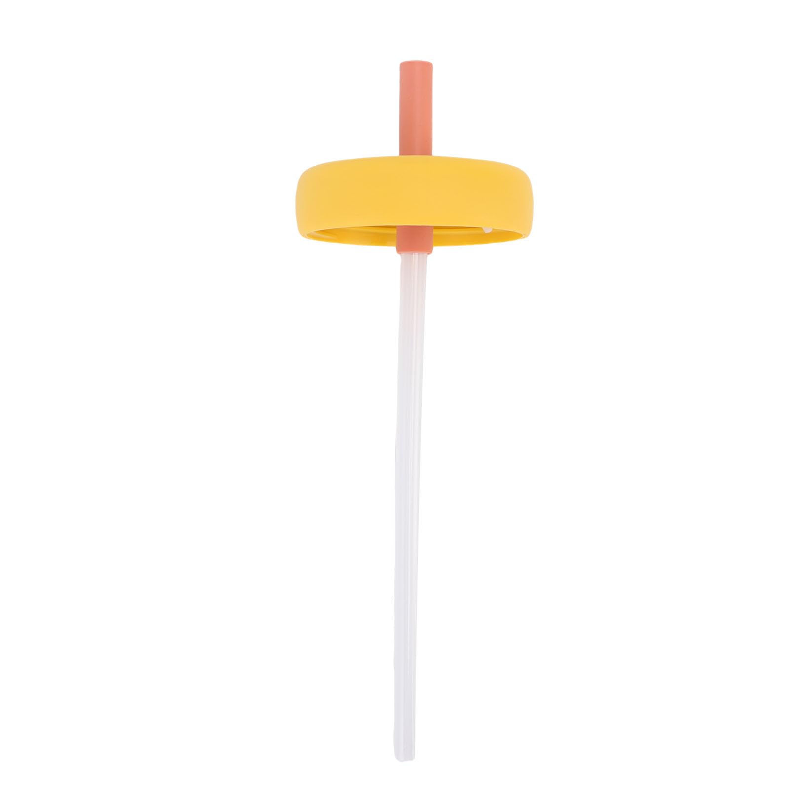 Rosvola Tazza con Beccuccio per Bambini con Fontana a Forma di Balena da 710 Ml con Manico e Cannuccia, Bottiglia D'acqua e Divertente per Esterni, Plastica e Acciaio Inossidabile (YELLOW)
