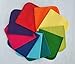 Gina's Soft Cloth Shop 1 Ply Solid Cotton Flannel 12x12 Inches Paperless Towels Set of 10 Rainbow Set