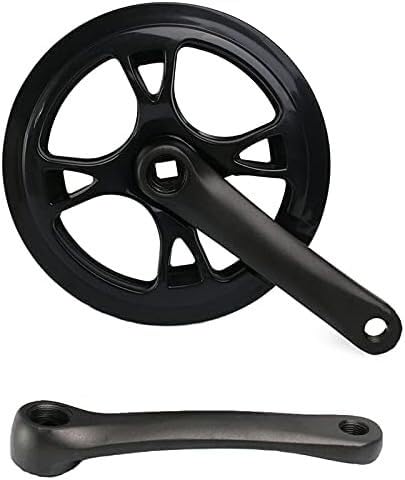 guarnitura bici, pedivella, guarnitura guarnitura bicicletta singola velocità 48T set guarnitura bicicletta elettrica pieghevole lega di alluminio 152mm copertura in plastica galvanica parte bici 01
