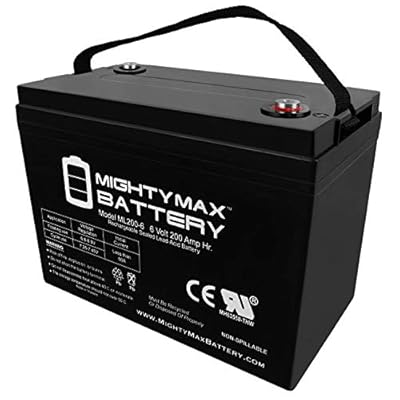 ML200-6 - 6 Volt 200 AH, Internal Thread (INT) Terminal, Rechargeable SLA AGM Battery
