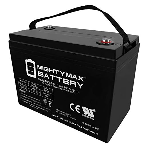 Mighty Max Battery 6V 200AH SLA Battery Replacement for PS-62000 Pallet Jack Brand Product