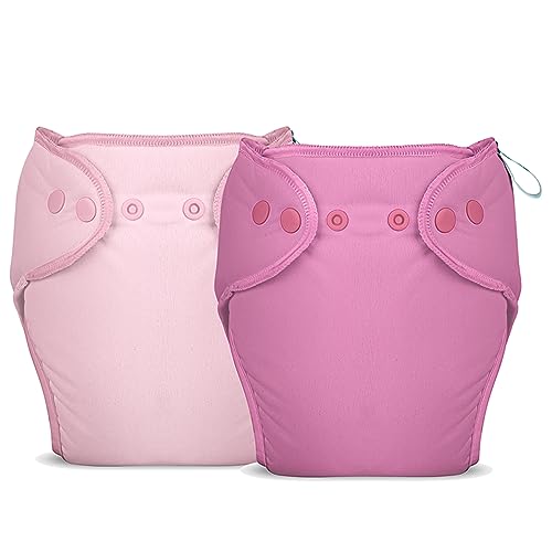 Image of Bumberry New & Improved Smart Nappy For New Born Baby (SM |4-9 months) | Holds Upto 3 Pees With Extra Absorbtion & 100% Leak Protection All in One Cloth Diaper For Just Borns - 2 Pcs - Kit 12