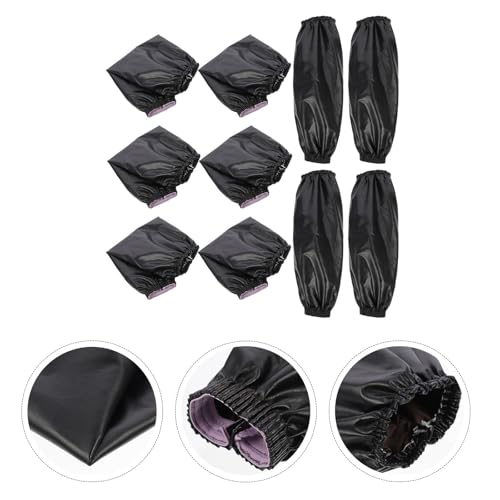Manguitos de soldadura OUNONA y mangas protectoras de piel sintética para brazos 5