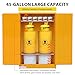 45 Gallon Flammable Storage Cabinet, Manual Close Fireproof Safety Cabinet with 2 Adjustable Shelves, 3-Point Locking System, Vent Ports & Galvanized Steel Construction for Industrial Hazardous Liquid
