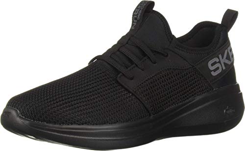Skechers Go Run Fast, Zapatillas Hombre, Negro (Black Textile/Trim BBK), 39.5 EU