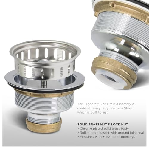 Ensamble Filtro y Tapón para Fregadero 3.5" Acero Inox miniatura 3
