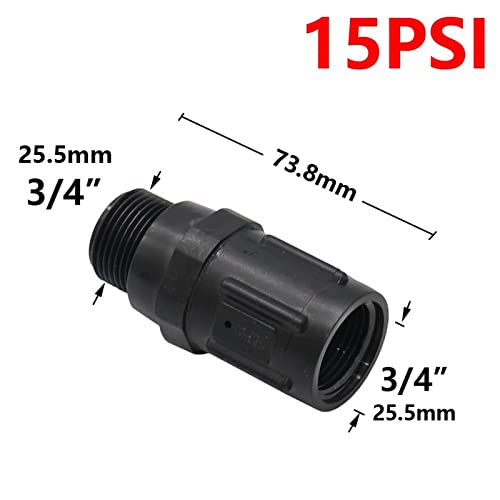 Régulateur de pression d'eau préréglé 25 PSI pour sécuriser l'arrosage de jardin