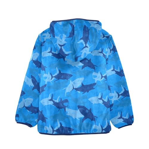 Boys' Fleece Hoody Jacket Zip Up Coat Warm Fall Winter Plush Jacket Shark Long Sleeve Outerwear2