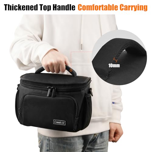 Cwatcun Small Camera Sling Bag Crossbody Camera Shoulder Case, Waterproof Travel Photography Camera Messenger Bag for Canon, Nikon, Sony, Fuji DSLR/SLR/Mirrorless Cameras, Lens and Accessories - Image 6
